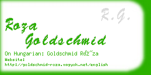roza goldschmid business card
